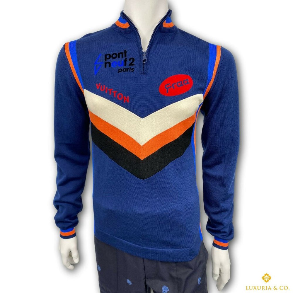 New LouisVuitton Multi Logo LongSleeve Cycling Top